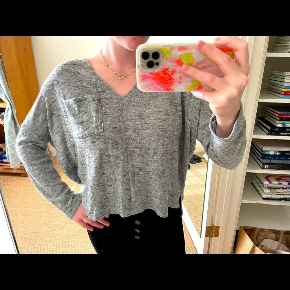 Grey light weight sweater!